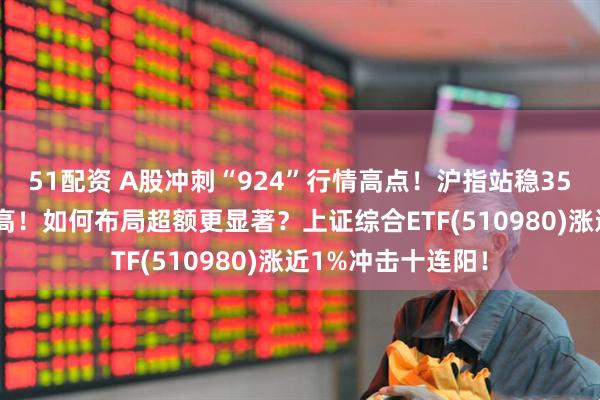 51配资 A股冲刺“924”行情高点！沪指站稳3500点再创年内新高！如何布局超额更显著？上证综合ETF(510980)涨近1%冲击十连阳！