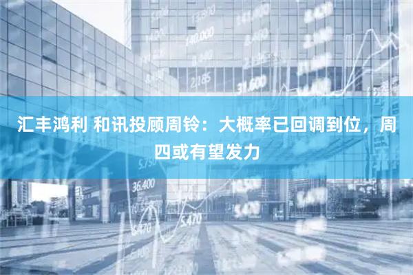 汇丰鸿利 和讯投顾周铃：大概率已回调到位，周四或有望发力